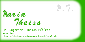 maria theiss business card
